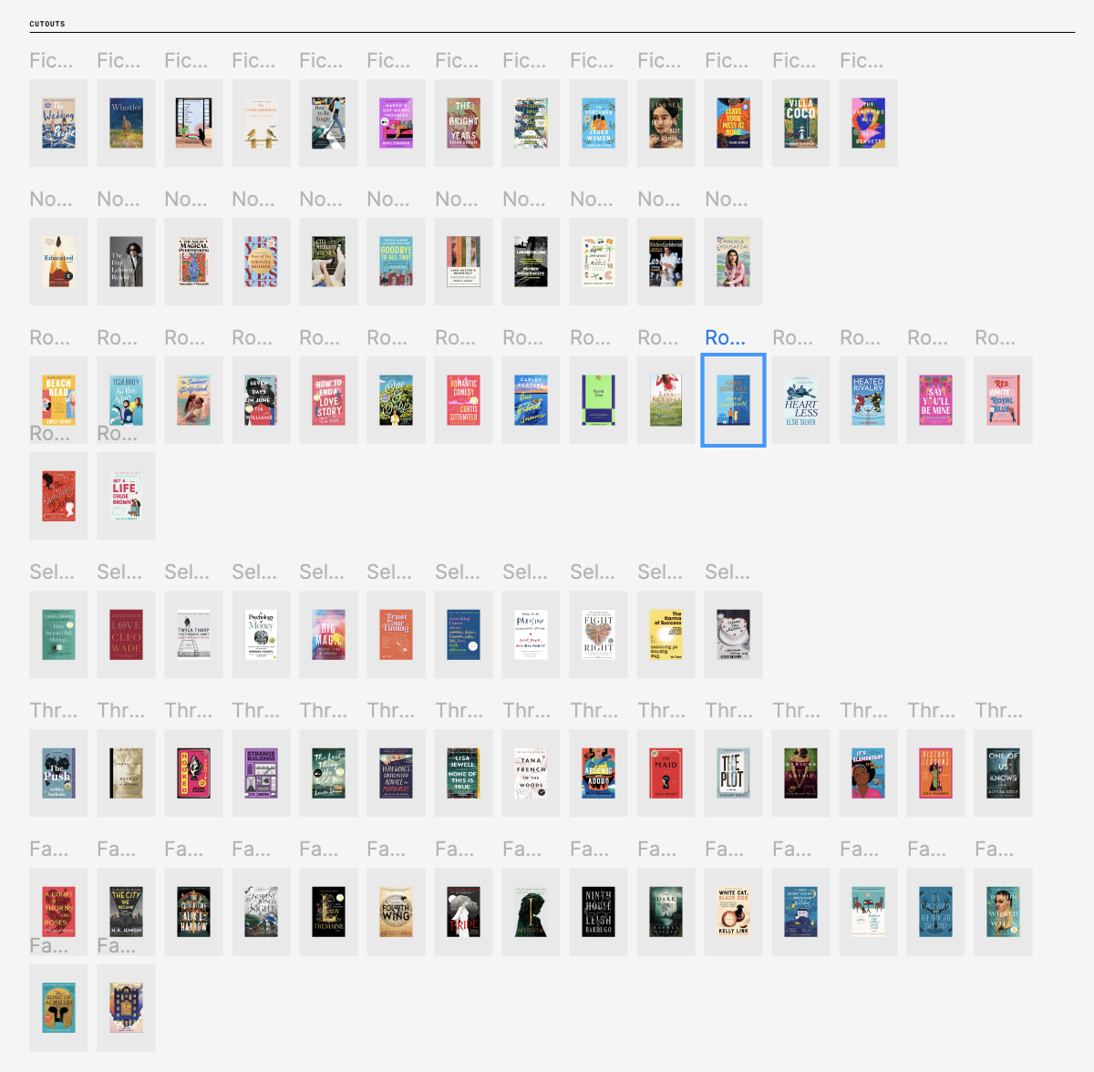 Top Books Figma Layout Board