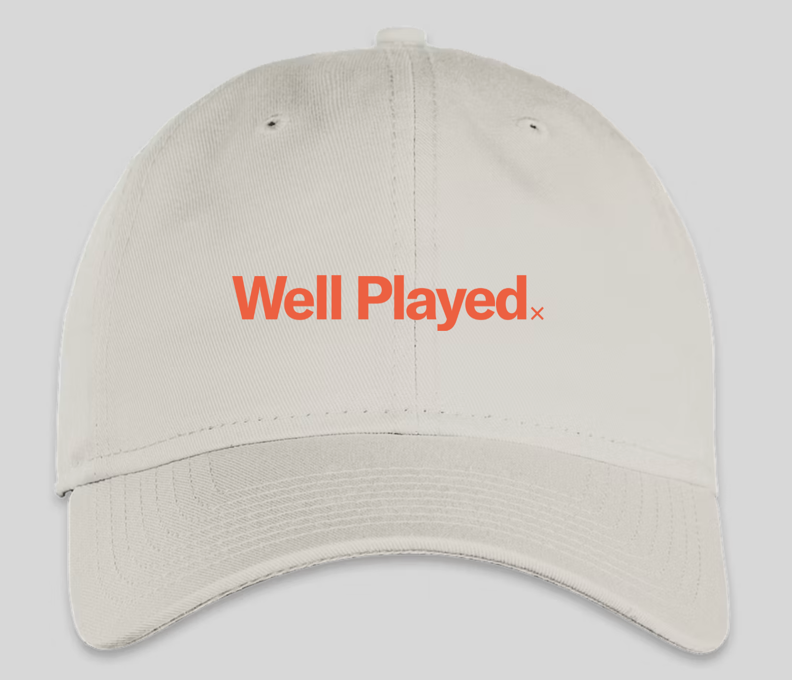 Well Played Baseball Cap Design Mockup